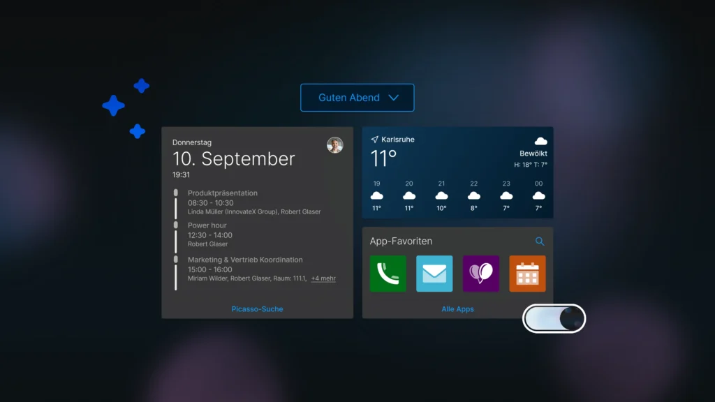 Neuer Darkmode im CAS genesisWorld